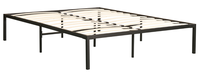 Cadre de lit pliable moderne en métal avec grand espace sous le lit et tête de lit réglable pour usage hôtelier