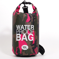 Sac étanche léger de camouflage 2L, sac à dos en polyester résistant, à enroulement, pour le camping, l'escalade, les voyages en plein air, accessoires