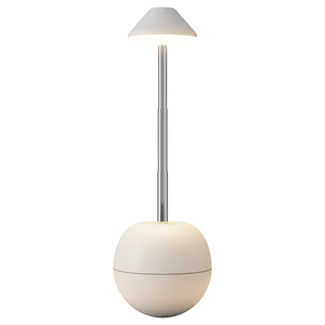 Minimalist Modern Off-White Cone <b>Shade</b> <b>Floor</b> <b>Lamp</b> E27 LED 3500K Warm Light Eco-Friendly Plastic Base Bedroom Decor - Product Image 1