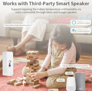 Alexa <span class=keywords><strong>Google</strong></span> Assistant Capteurs pour maison intelligente Tuya Smart App Alarme Blue tooth Température Humidité Moniteur pour chambre de bébé familiale - Product Image 6