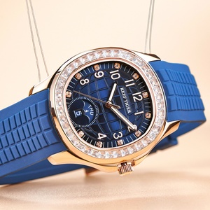 Reloj Deportivo Multifunción Cuadrado de Oro Rosa para Hombre Reef Tiger/RT, Reloj de Pulsera Mecánico de Caucho Luminoso con Calendario de Golf RGA1805 - Product Image 4