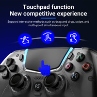 Manette de jeu sans fil à 6 axes avec éclairage RGB pour PlayStation5/Pro/Slim/PC/Steam, macro turbo, sans dérive, effet Hall, pour le gaming