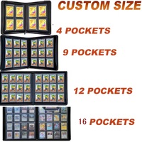 Classeur à 4 pochettes pour cartes de 3 x 4 pouces, capacité de 112 cartes, en cuir PU, album pour cartes de sport et de collection