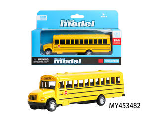 Vente en gros à l'échelle <span class=keywords><strong>1</strong></span>:32 personnalisée 14cm modèle de <span class=keywords><strong>camion</strong></span> d'autobus scolaire américain en métal moulé sous pression jouet à retirer modèle de voiture de campus pour garçons - Product Image 5
