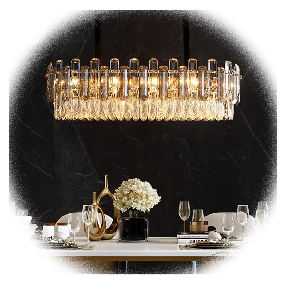 Camera da letto rustica sala da pranzo Liangte apparecchi di illuminazione soffitto lusso oro led moderni lampadari di cristallo K9