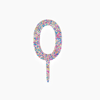 Décoration de gâteau d'anniversaire numérique, plaque de gâteau en acrylique numérique scintillante et colorée, décorations pour gâteaux
