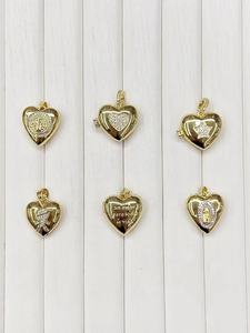 Pendentif coquillage plaqué or tendance CH-JDP1838, pendentif religieux Vierge Marie de San Benito avec zircon, accessoire collier <span class=keywords><strong>montre</strong></span> de poche - Product Image 5