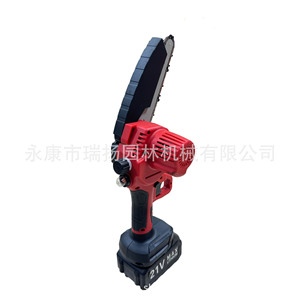 Mini motosierra de 6 pulgadas con motor de escobillas y batería para cortar madera, jardinería y bricolaje - Product Image 4