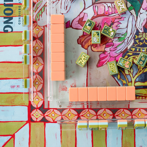 Tuiles de mahjong américaines en acrylique sur mesure à 3 couches avec 160 cartes, jeu élégant et luxueux pour adultes et cadeau, Mary Benson <span class=keywords><strong>Green</strong></span> - Product Image 4