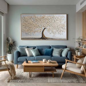 Peinture originale sur toile texturée 3D, arbre, faite à la main, grande taille, décoration murale, peinture originale pour la maison et la galerie - Product Image 5