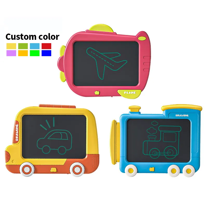 Zhorya mainan papan tulis anak-anak, dapat dipakai ulang LCD mainan menggambar kartun menyenangkan