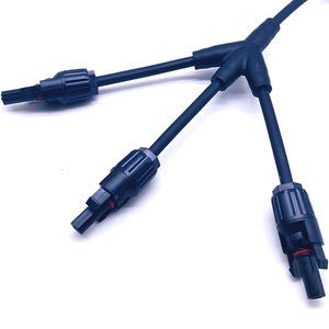 Adaptateur PV 6 Square One-Three Patch pour câble de connexion <span class=keywords><strong>MC4</strong></span> Clip rapide en forme de Y mâle/femelle 50A DC 2P _ pins pour l'alimentation - Product Image 1