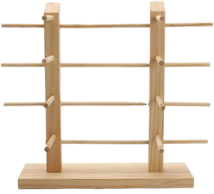 8 Pairs Classic Wooden & Stainless Steel Sunglasses Display Stands for Retail Store Exhibition Collection Storage Shelves Units - Product Image 1