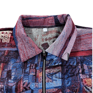 Veste femme tendance printemps 2022, manteaux en tapisserie tissés sur mesure avec fermeture éclair, veste en tapisserie grande taille pour femme - Product Image 4