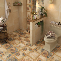 Carreaux de sol intérieurs antidérapants en céramique mate moderne et simple Nyonya Brick 300x300mm 900x900mm pour cuisine, salle de bain, balcon, gîte