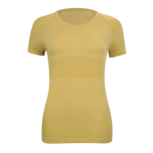 Women's Slim Sports T-Shirt Short Sleeve Crew Neck Fitness Top for Running Yoga Breathable Quick Dry Spandex/Polyester Front - Product Image 4