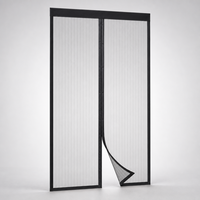 Moustiquaire magnétique pour porte, adaptée aux enfants, en polyester, pour la famille, pour patio et maison, mains libres