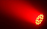 UNOXINE Étanche IP65 Durable 18-Piece LED Par Light DMX512 Contrôle RGBW 6000K Lumière du jour pour Club Stage Theme Park Events