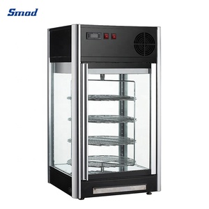 Vitrina Exhibidora de Pasteles Smad DDS-100WR de 100L con Triple Cubierta y Enfriamiento por Aire, Cuatro Lados de Vidrio - Product Image 6