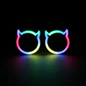 Auto lighting system 80mm 90mm dream color devil angry eyes elf halo rings for car accessories