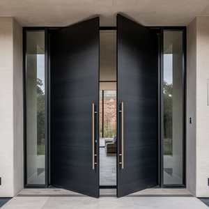 Villa résidentielle entrée de luxe de grande taille <span class=keywords><strong>porte</strong></span> double en bois massif <span class=keywords><strong>porte</strong></span> d'entrée <span class=keywords><strong>extérieure</strong></span> - Product Image 1