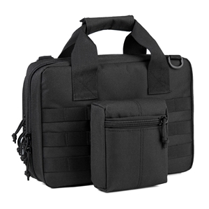 Sac de transport tactique pour arme de poing à double lunette, verrouillable, pour la chasse et le stand de tir, avec compartiments pour chargeurs, sac messager pour homme - Product Image 3