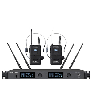 Chuyên Nghiệp Uhf Hệ Thống Karaoke Dual Kênh Cầm Tay Lavalier <span class=keywords><strong>Microphone</strong></span> Giảng Dạy Biểu Diễn Trực Tiếp Đóng Hộp - Product Image 1