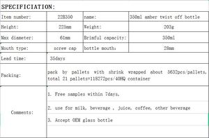 350 مللي العنبر تويست قبالة زجاجة الجملة العنبر زجاجة بيرة زجاجة زجاجات البيرة 330 مللي العنبر الزجاج البيرة المورد - Product Image 6