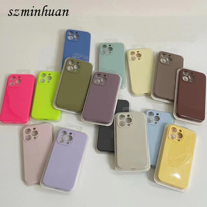 Điện thoại di động Bìa trường hợp gốc sợi nhỏ chống sốc Logo Silicone điện thoại di động Trường hợp đối với <span class=keywords><strong>Apple</strong></span> cho iPhone 16 15 14 13 12 cộng với Pro Max - Product Image 2