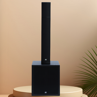 Système de colonnes de réseau de subwoofer actif 900W Haut-parleurs de fête en plein air Son Audio Système de haut-parleurs de colonne à 3 canaux