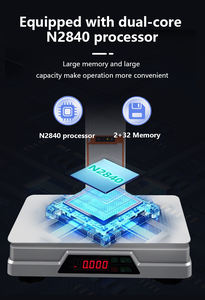 15.6 + 14 इंच डुअल स्क्रीन ऑल-इन-वन पॉस मशीन के साथ प्रिंटर और स्केल 2 जीबी + 32 जीबी खुदरा नकद रजिस्टर - Product Image 4