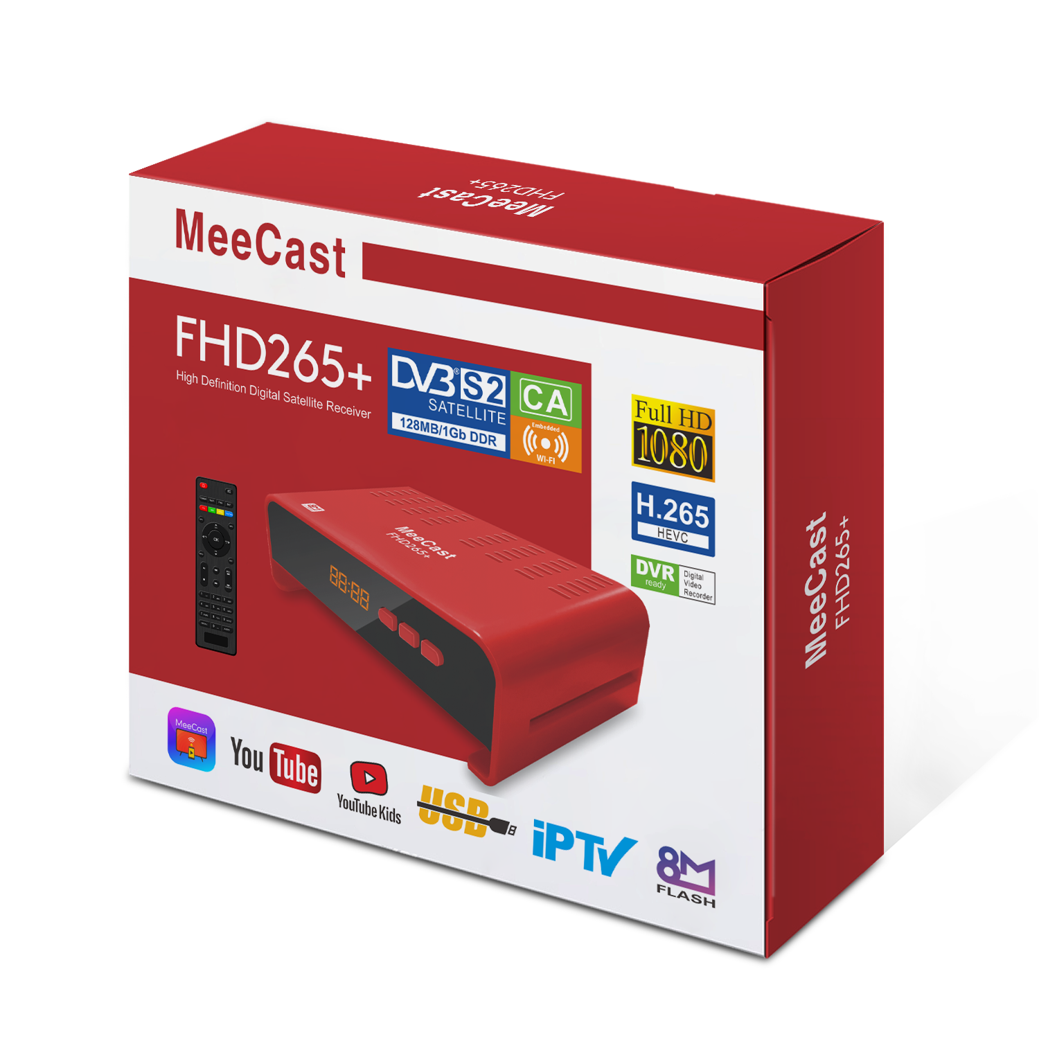 Upgraded FDH265+ DVB S2 <strong>Satellite</strong> <strong>TV</strong> Receiver CA Built-in WiFi H265 Digital <strong>FTA</strong> <strong>Decoder</strong> GX6605H Plastic Set Top Box