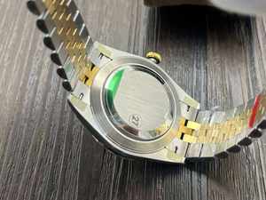 2025 Best-Selling High-End Luxury <b>Men's</b> Mechanical <b>Watch</b> with Two-Tone White Dial and Date Display Classic Wristwatch - Product Image 4