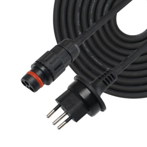 Câble d'alimentation en caoutchouc étanche IP55 Hot H07RN-F 3x1.0mm2 LNPE 3 broches 5m avec prise suisse de type T13 pour Hyper 2000 de Zendur - Product Image 1