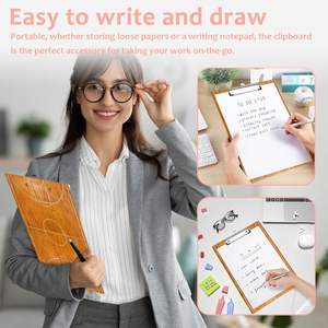 Cute <b>A4</b> Size Plastic Acrylic <b>Clipboards</b> Fashion Standard Teachers Social Workers Students Training Equipment China Model - Product Image 6