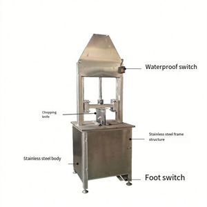 Stainless Steel Hydraulic Vertical <b>Splitting</b> <b>Machine</b> Half-<b>Splitting</b> Brain Cutting for Pig Sheep Head Cutter Retain the Brain - Product Image 3