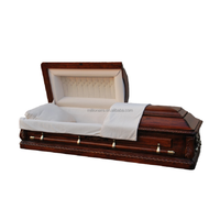 Ataúd funerario de madera de alta calidad, equipo funerario de china, venta al por mayor