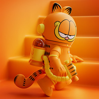 Коллекционная фигурка POPMART MEGA SPACE MOLLY 400% Гарфилд, ПВХ, масштаб 1/12, оригинальная аниме-фигурка, декор для дома, таинственная коробка, подарок