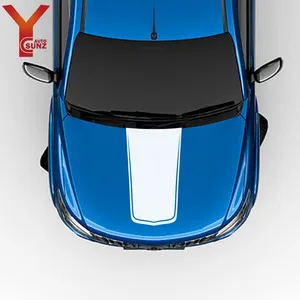 auto kap carbon fiber decal Suppliers-Ycsunz Auto Decoratie Hood Bonnet Sticker Racing Grafische Vinyl Decals Fit Voor L200 Triton 2012-2020