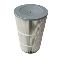 Cartouches filtrantes pliées en fibre de polyester pour la collecte de poussière industrielle, pour sablage à vis / machine de sablage à billes, média 150