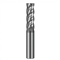 Broca de compresión de corte ascendente y descendente con recubrimiento DLC HRC 60, de carburo sólido, espiral, 4mm, para router CNC de carpintería, ¡la más vendida!