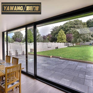 Puerta Corredera de Vidrio Reforzada Personalizada de Fábrica, Puerta Corredera de Aluminio de Triple Riel para Balcón y Separación de Salas de Estar - Product Image 2