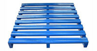 Palettes en acier tubulaire métalliques empilables, robustes, soudées, de taille standard européenne XZY, économiques et durables