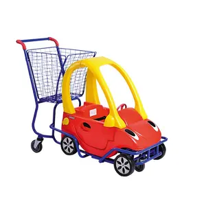 Carrito de compras de plástico para niños/niños de supermercado con carrito de Juguetes