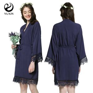 เสื้อคลุมผ้าฝ้ายผ้าเรยอนสำหรับผู้หญิงเสื้อคลุมสำหรับงานแต่งงานเจ้าสาว - Product Image 4