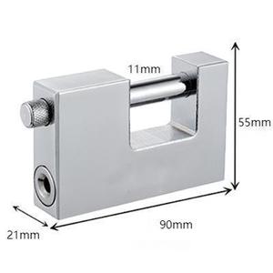 ホットセール ステンレス製 スマートセーフティ 長方形南京錠 ロックボックス 配送コンテナ ドア ロックボックス用 - Product Image 1