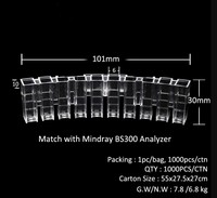Coupe d'échantillons de laboratoire Mindray Micro Cuvette pour plastique BS200 BS120 BS230 BS300 utilisation avec pour analyseur de chimie automatique
