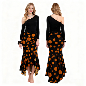 Conjunto <span class=keywords><strong>de</strong></span> <span class=keywords><strong>Ropa</strong></span> <span class=keywords><strong>de</strong></span> Baile <span class=keywords><strong>de</strong></span> <span class=keywords><strong>Tango</strong></span> <span class=keywords><strong>de</strong></span> Spandex para <span class=keywords><strong>Mujer</strong></span> Adulta con Diseño Personalizado, con Tops y Faldas, ODM - Product Image 1