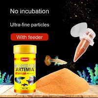 Oeufs de crevettes en saumure décortiquées riches en protéines aliments pour poissons éclosables petites particules nourriture de démarrage pour jeunes poissons anchois poissons tropicaux