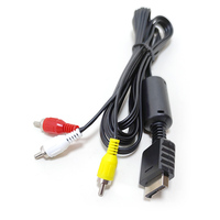 Câble AV audio-vidéo 1,8 m pour PS3/PS2, câble vidéo AV pour téléviseur, compatible Playstation 2 3 PS3 - Vente Flash